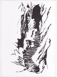 Stairway to Aphrodite Ink 28x22